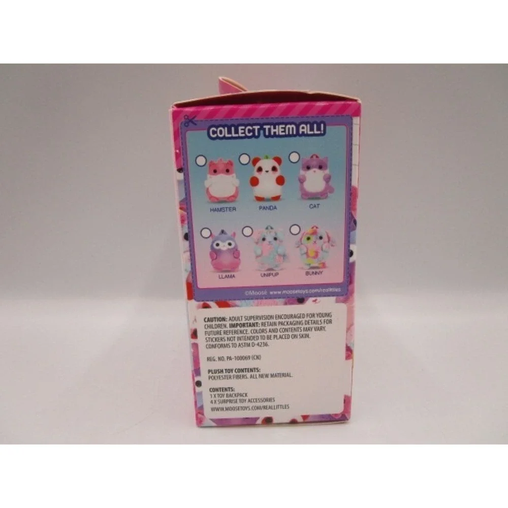 Real Littles Backpacks Plushie Hamster With 4 Real Working Surprises Inside
